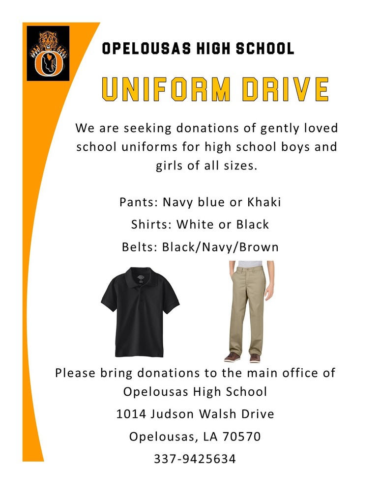 Uniform Drive Opelousas Sr. High School
