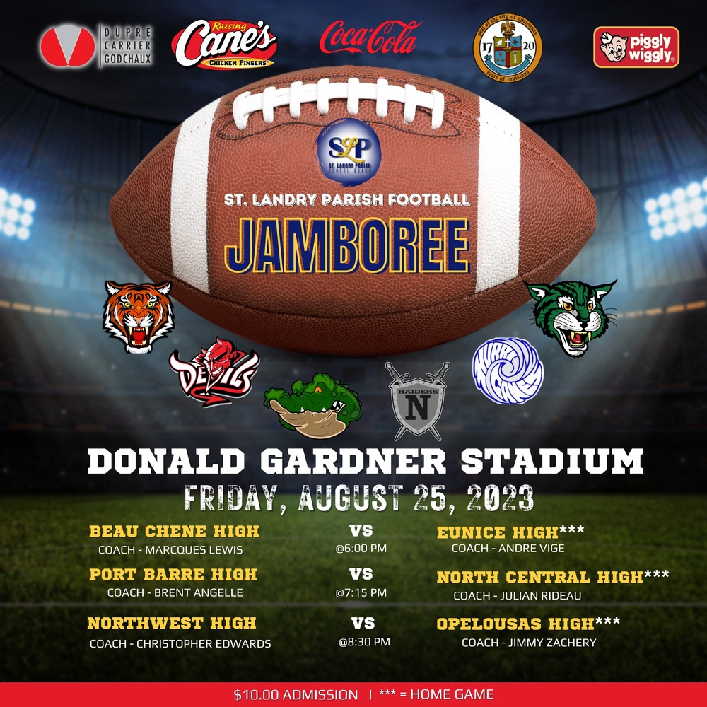 High School Football Jamboree TONIGHT! Beau Chêne High School